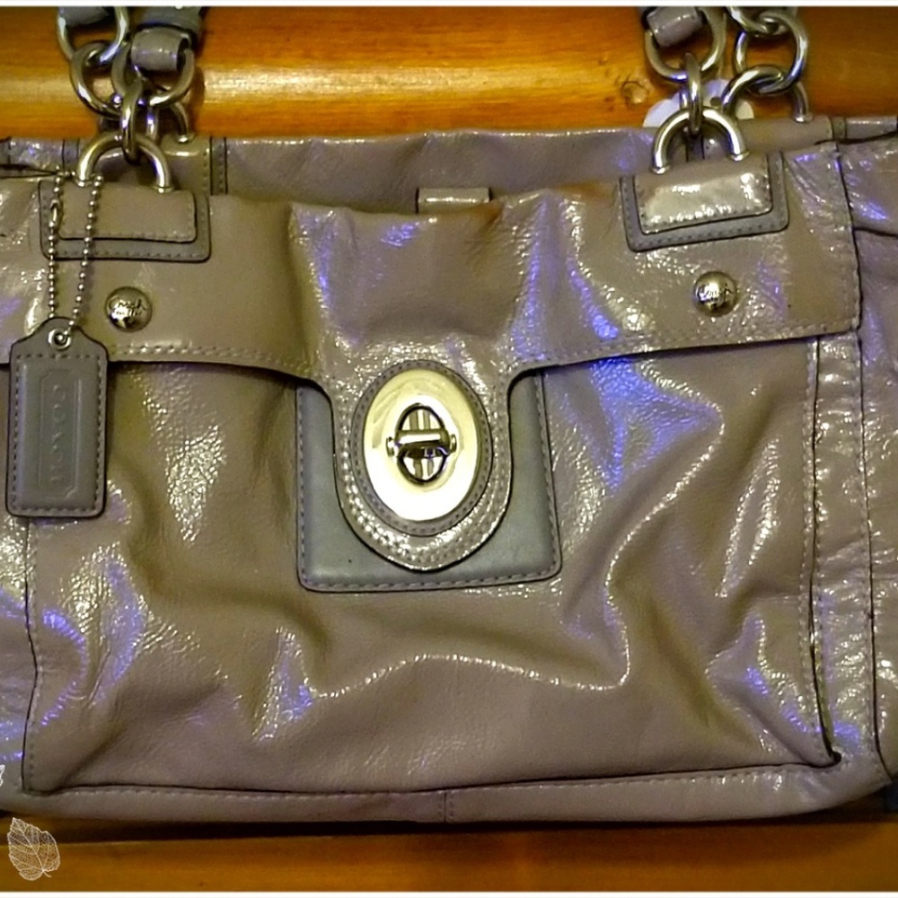 Coach Patent Leather Shoulder Bag/ Tote